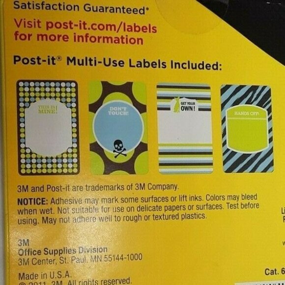 Post It Labels School Office This is Mine Hands Off Dont Touch Get Your own - Picture 4 of 6